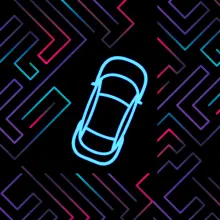 Neon Car Maze icon