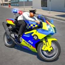 Police Bike Stunt Race Game icon