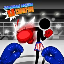 Champion KO de boxe Stickman